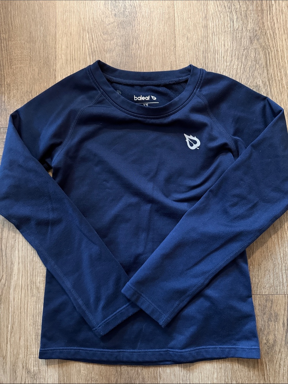 Baleaf Kids Navy Blue Long Sleeve Base Layer XS